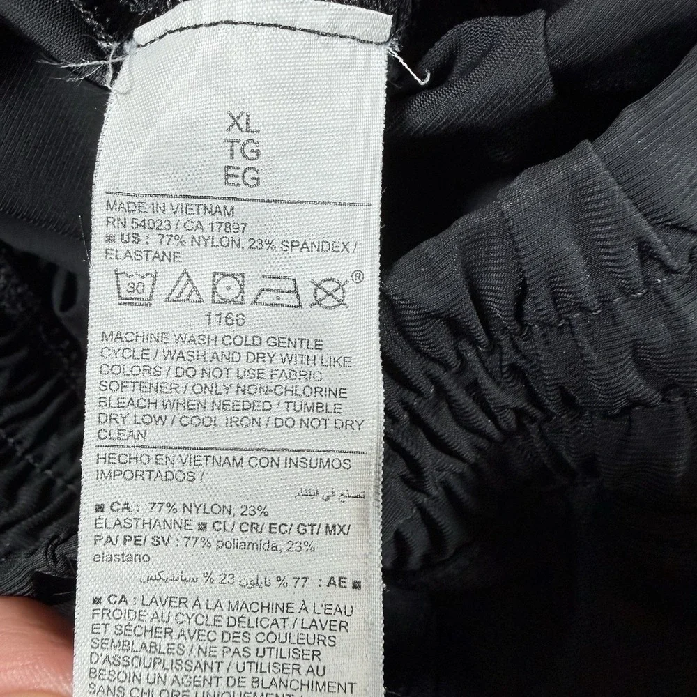 Old Navy Joggers Womens XL Black High Rise Go-Dry Performance Stretch Athleisure